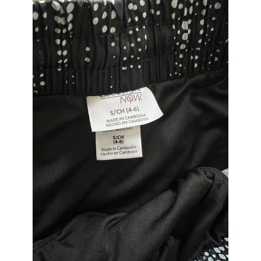 Women's Danskin Now Black Dotted‎ Athletic Shorts Size Small Liner